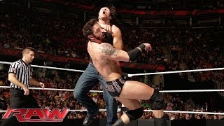 Dean Ambrose vs Bad News Barrett Raw June 16 2014 [upl. by Sesom]