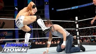 Dean Ambrose vs The Miz SmackDown February 26 2015 [upl. by Lanette]