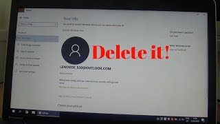 How to delete a Microsoft live account from Windows [upl. by Benoit]