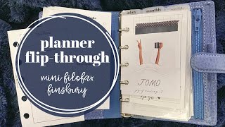 Planner Flip Through  Mini Filofax Finsbury [upl. by Rufina]