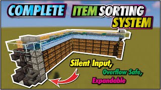 Minecraft Item Sorter  Easy Expandable Full Auto [upl. by Ludewig]