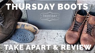 REVIEW Thursday Boot Captain  Boots are Taken Apart and Reviewed [upl. by Itsud]