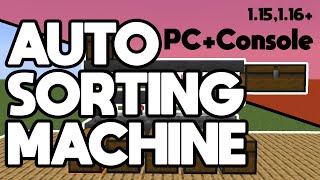 Automatic Item Sorting System 119  Vanilla Minecraft 119 Automatic Sorting System Tutorial [upl. by Warp425]