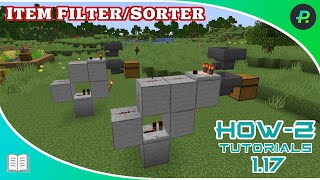 Item FilterSorter build tutorial  Tutorial  Minecraft Java [upl. by Kutzenco]