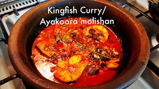 AYAKOORA MULAKITTATH KINGFISH RECIPE MEEN MULAKITTATH FISH CURRY KINGFISH RECIPE [upl. by Nofets]