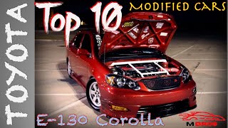 Top 10 Modified Toyota Corolla 9th Generation  E130  M Bros [upl. by Htennaj948]