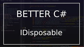 Better C  IDisposable [upl. by Nosnor]