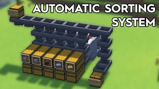 Minecraft Full Automatic Sorting System  120 [upl. by Lorollas]