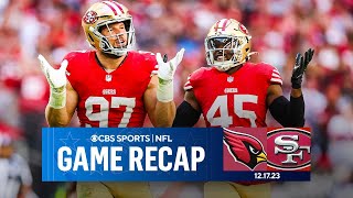 Purdy McCaffrey LEAD 49ers offense to WIN CLINCH NFC West  Game Recap  CBS Sports [upl. by Neerihs291]