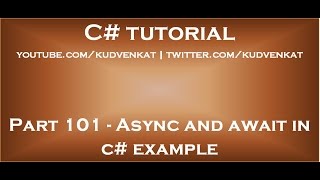 Async and await in C example [upl. by Droflim275]