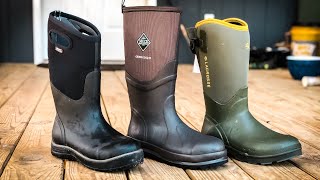 Homestead BOOT REVIEW  Muck Boots vs Bogs vs Lacrosse [upl. by Olivier202]