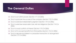 Directors and their Duties An Overview [upl. by Haym]