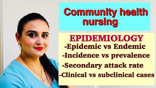 Epidemiology made easy for nurses Community health nursing for nursing competitive exams [upl. by Notnerb]