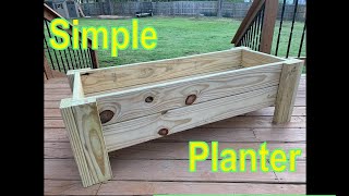 How to build a simple wooden planter box [upl. by Auria]