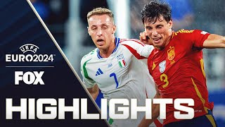 Spain vs Italy Highlights  UEFA Euro 2024 [upl. by Noskcire]