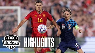 Croatia vs Spain Highlights  UEFA Nations League Final [upl. by Perrin]