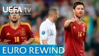 UEFA EURO 2012 highlights Spain 20 France [upl. by Elledoj]