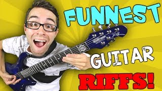 TOP 10 Funnest Guitar Riffs to Play [upl. by Beckerman606]