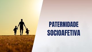 Paternidade socioafetiva [upl. by Nalani125]