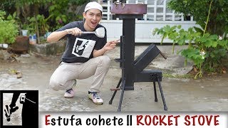 Estufa cohete al estilo Bestaurador  DIY Rocket Stove [upl. by Anicnarf]