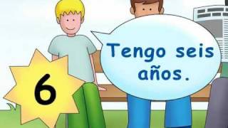 How old are you  ¿Cuántos años tienes  Calico Spanish Songs for Kids [upl. by Alig139]