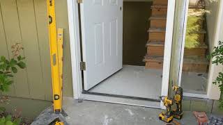 Jeld Wen Front Door Installation  Really crappy products and craftsmanship PART 1 [upl. by Heller]