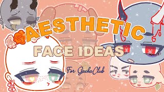 ✨ Gacha Aesthetic Face Ideas Free to use ✨ [upl. by Shaffert]