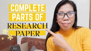 PARTS OF RESEARCH PAPER [upl. by Aneelehs42]