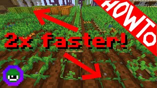 Minecraft How to Make FoodCrops Grow 2x Faster  Tutorial [upl. by Raines]