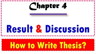 Results and Discussions  How to Write Thesis [upl. by Gerladina108]