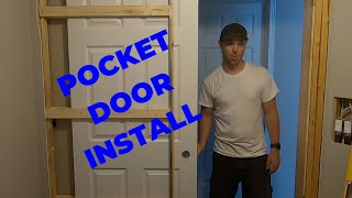 Install a Pocket Door and Locking Hardware  How to [upl. by Atalanta]