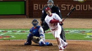 2011 WS Game 6 Freese leads Cardinals comeback [upl. by Moody911]