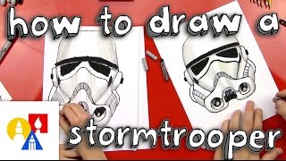 How To Draw A Stormtrooper Helmet [upl. by Elfreda]