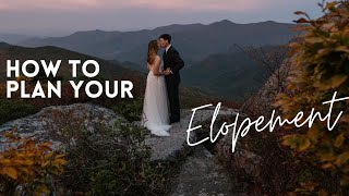 How To Plan Your Elopement Including Timeline Examples [upl. by Nylehtak561]