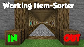 How to build an ITEM SORTER Minecraft [upl. by Alyacim]