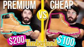 Premium Timbs VS Basic Timberland Boots CUT IN HALF [upl. by Rintoul]