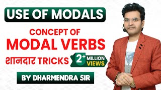 Concept of Modal Verbs in English Grammar by Dharmendra Sir  For SSC CGLCHSLBANK POCPOUPSC [upl. by Mansfield]