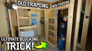 How to Install Pocket Door Frames 2 DIFFERENT DOOR MANUFACTURERS Ep 8 [upl. by Marka]