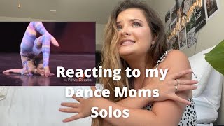 Reacting to my Dance Moms solos  Brooke Hyland [upl. by Anivid]