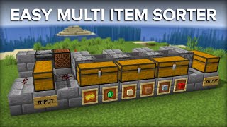 Minecraft Multi Item Sorter  Sort Multiple Items Into One Chest [upl. by Lawson]