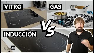 Diferencia entre INDUCCIÓN VITROCERÁMICA Y GAS [upl. by Collyer776]