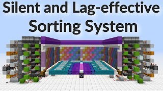 Minecraft Silent Lageffective MultiItem Sorting System [upl. by Llerrod]