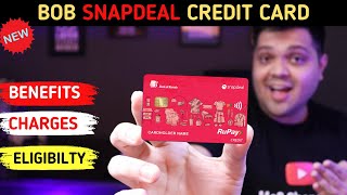 Snapdeal BOB Credit Card Full Details  Benefits  Eligibility  Fees [upl. by Twum579]