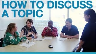 How to discuss a topic in a group [upl. by Ojeillib]