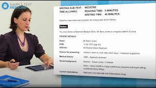 How to take an OET Writing Medicine Sample Test StepbyStep Guide [upl. by Gnod]