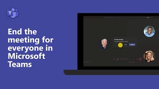 How to end a meeting for everyone in Microsoft Teams [upl. by Meggi798]