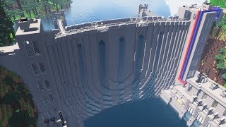 Minecraft  How To Build a working WATER DAM [upl. by Murielle]