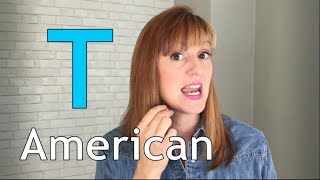 American Accent Training  American T  Flap T [upl. by Nimoynib]