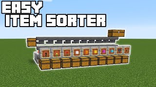 Easy Item Sorter  Minecraft 115116 Tutorial Java Edition [upl. by Yeca]