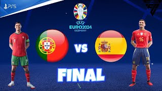 FC24  Portugal Vs Spain UEFA Euro Final  FtC Ronaldo LYamal  4K60FPS [upl. by Einial]